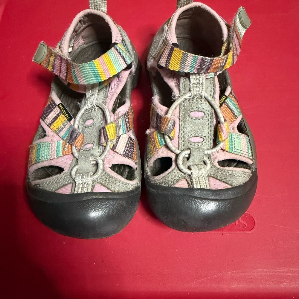 Keen Kids Pink and Multicolor Stripe Outdoor Sandals